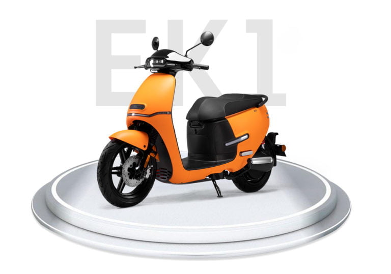 Moto eléctrica EK1 naranja