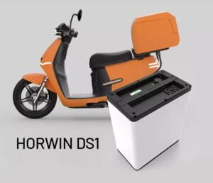 Moto eléctrica DS1 de Horwin batería